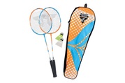 Talbot Torro 449402 - Badminton-Set Attacker, 2 Schläger und 2 Federbälle, Thermobag