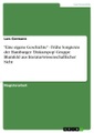 'Eine eigene Geschichte' - Frühe Songtexte der Hamburger 'Diskurspop'-Gruppe Blumfeld aus literaturwissenschaftlicher Sicht