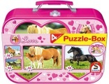 Schmidt Puzzle-Box - im Metallkoffer - Love Pferde