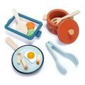 Tender Leaf Toys Spielküchen-Zubehör TÖPFE UND PFANNEN 13-teilig