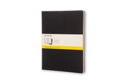 undefined, Moleskine Cahier, 3er Set, XXL, Kariert, schwarz