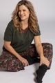 Grosse Grössen Pyjama, Damen, grün, Größe: 42/44, Baumwolle, Ulla Popken