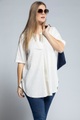 Ulla Popken, Grosse Grössen Tunika, Damen, beige, Größe: 54/56, Leinen/Viskose, Ulla Popken