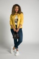 Ulla Popken, Grosse Grössen Jeansjacke, Damen, gelb, Größe: 62/64, Baumwolle, Ulla Popken