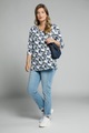 Grosse Grössen Shirt, Damen, blau, Größe: 62/64, Baumwolle, Ulla Popken