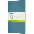 Moleskine Cahier Notizhefte Blanko, Large, A5, Kartoneinband, 3er Set, Lebhaftes Blau