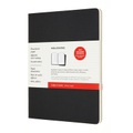 Moleskine Cahier Studien XL, 2er Set, Liniert, Kartoneinband, Schwarz, Packpapierbraun