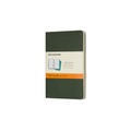 Moleskine Cahier Pocket/A6, 3er Set, Liniert, Kartoneinband, Myrtengrün