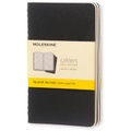 Moleskine Cahier A6, kariert, schwarz, 3er-Set