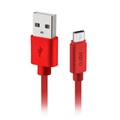 SBS Polo Collection Micro USB - Lade- und Datenübertragungskabel (Rot)