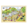 goki Einlegepuzzle Zoobesuch, 24 Teile