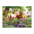 Wildpferde am Fluss (Kinderpuzzle)