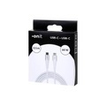 onit USB 3.0-Kabel 60 W, USB-C - USB-C, 0.5 m, Weiss