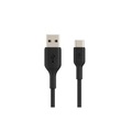 Belkin USB-C/USB-A Kabel 15cm PVC, schwarz