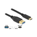 DeLOCK 84006 USB Kabel 3 m USB 3.2 Gen 1 (3.1 Gen 1) USB A USB C Schwarz