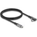 Delock USB-C® Kabel USB-C® Stecker, USB-C® Stecker 1.00 m Schwarz 81131