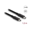 DeLock USB4-Kabel 40 Gbps koaxial USB C - 1.2 m USB-Kabel