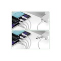 4smarts USB-Ladekabel USB-C/A Multi-Ladekabel 4in2 1.2 m, Weiss