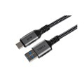 onit USB 3.1-Kabel 66 W, USB-A - USB-C, 0.5 m, Schwarz/Grau