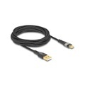 Delock USB 2.0-Kabel Schnelladefunktion 60W USB A - USB C 3 m