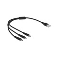 USB Ladekabel 3-in-1 USB-A > Lightning + Micro USB + USB-C