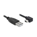 Delock USB 2.0 Anschlusskabel [1x USB 2.0 Stecker A - 1x USB 2.0 Stecker Mini-B] 1 m Schwarz