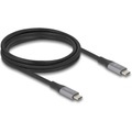 Delock USB4-Kabel 40 Gbps PD 3.1 240 W USB-C - USB-C 2 m