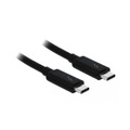 Delock USB Anschlusskabel [1x USB-C™ Stecker - 1x USB-C™ Stecker] 1.5 m Schwarz