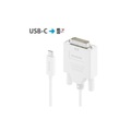 PureLink Kabel IS2210-010 USB Type-C - DVI-D, 1 m, Weiss