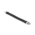 DeLOCK 86793 USB Kabel 0,135 m USB 2.0 USB C Schwarz, Silber