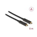 Delock Optisches Kabel 4K 60 Hz USB Type-C - USB Type-C, 5 m