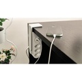 STEFFEN Tischsteckdosenleiste Clamp 3x T13, USB-A+C, Weiss
