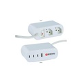 SKROSS Steckdosenleiste Home Station 2xT13, 3xUSB-C, 1xUSB-A, 3 m