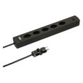 Max Hauri - Steckdosenleiste SafetyLine 5x T13 mit USB A C, schwarz