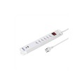 Steffen Steckdosenleiste Variabl 6fach, 1xUSB-A,1xUSB-C,mit schalter,weiss, 3m