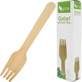 Party Besteck Gabel 20er aus Holz 15,5cm