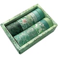 undefined, Washi Tape 12er Set Natur Grün / Mint