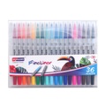 36er Set Fineliner Premium Filzstifte auf Wasserbasis mit Doppelkopf