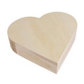 Holz-Box Herz natur25,3x24x6cm