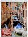 Seitenzugrollo, Lichtblick, »Venedig Gondola«, Klemmfix, Kettenzug, Lichtschutz, Fixmass, ohne Bohren