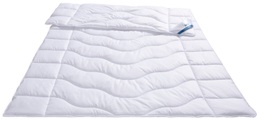 Beco Kunstfaserbettdecke »Sanalux Protect«, leicht, Füllung Polyester, Bezug Baumwolle oder Polyester, (1 St.), Bettdecke in 135x200, 155x220, 200x200 cm, Sommer oder Winter