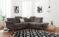 sit&more Ecksofa, inklusive Federkern, wahlweise mit Kopfteilverstellung, Bettfunktion und Stauraum