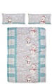 my home Bettwäsche »Snowman im winterlichen Design, aus 100% Baumwolle, Biber (Flannell) Qualität, Bett- und Kopfkissenbezug mit Reissverschluss, Bettwäsche Set unterstützt die Initiative Cotton made in Africa, Made in Green zertifiziert«, (2 t