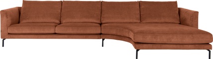 furninova Ecksofa »Francis Day«, mit abgerundetem Longchair, im skandinavischen Design