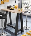 Bartisch, Gestell in A-Form (Breite 120 oder 140 cm)