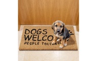 relaxdays, relaxdays Fussmatte »Fussmatte Dogs Welcome«
