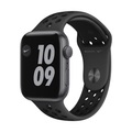APPLE Watch Nike SE (GPS) 44 mm - Smartwatch (140 - 220 mm, Fluorelastomer, Space Grau/Anthrazit/Schwarz)