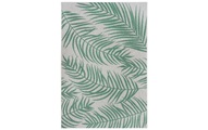 NORTHRUGS Teppich »Palmera«, rechteckig, 4 mm Höhe, Flachgewebe In und Outdoor geeignet, Florales Design, gekettelt, Wohnzimmer, Balkon, Terrasse, Garten, Robust, Pflegeleicht