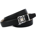 Anthoni Crown 2, 4 cm femininer Ledergürtel mit aufwendiger Schmuck-Schließe