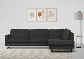 Places of Style Ecksofa »Pinto«, mit Keder und Metallfüssen